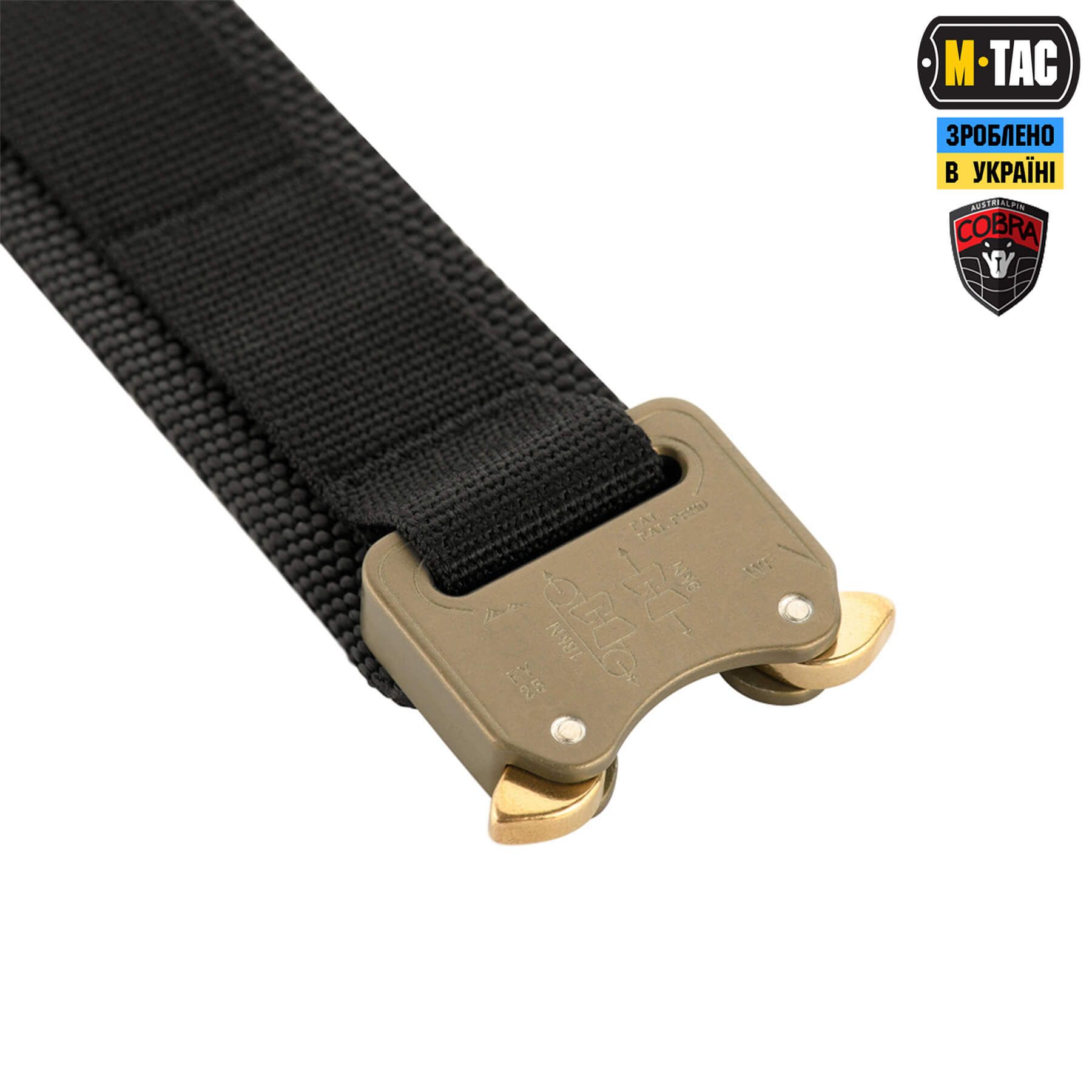 M-Tac ремінь Cobra Buckle Tactical Belt Black купити за доступною